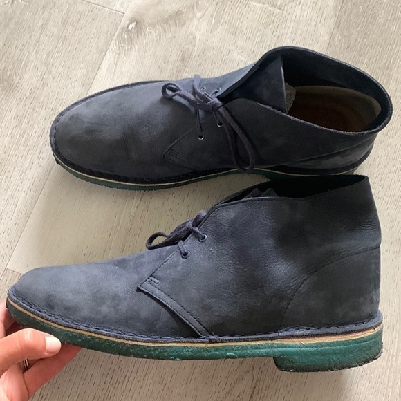 Clarks Originals Desert Boot Blue Suede Leather Chukka Ankle‎ Boot Mens Sz 12 main image 9